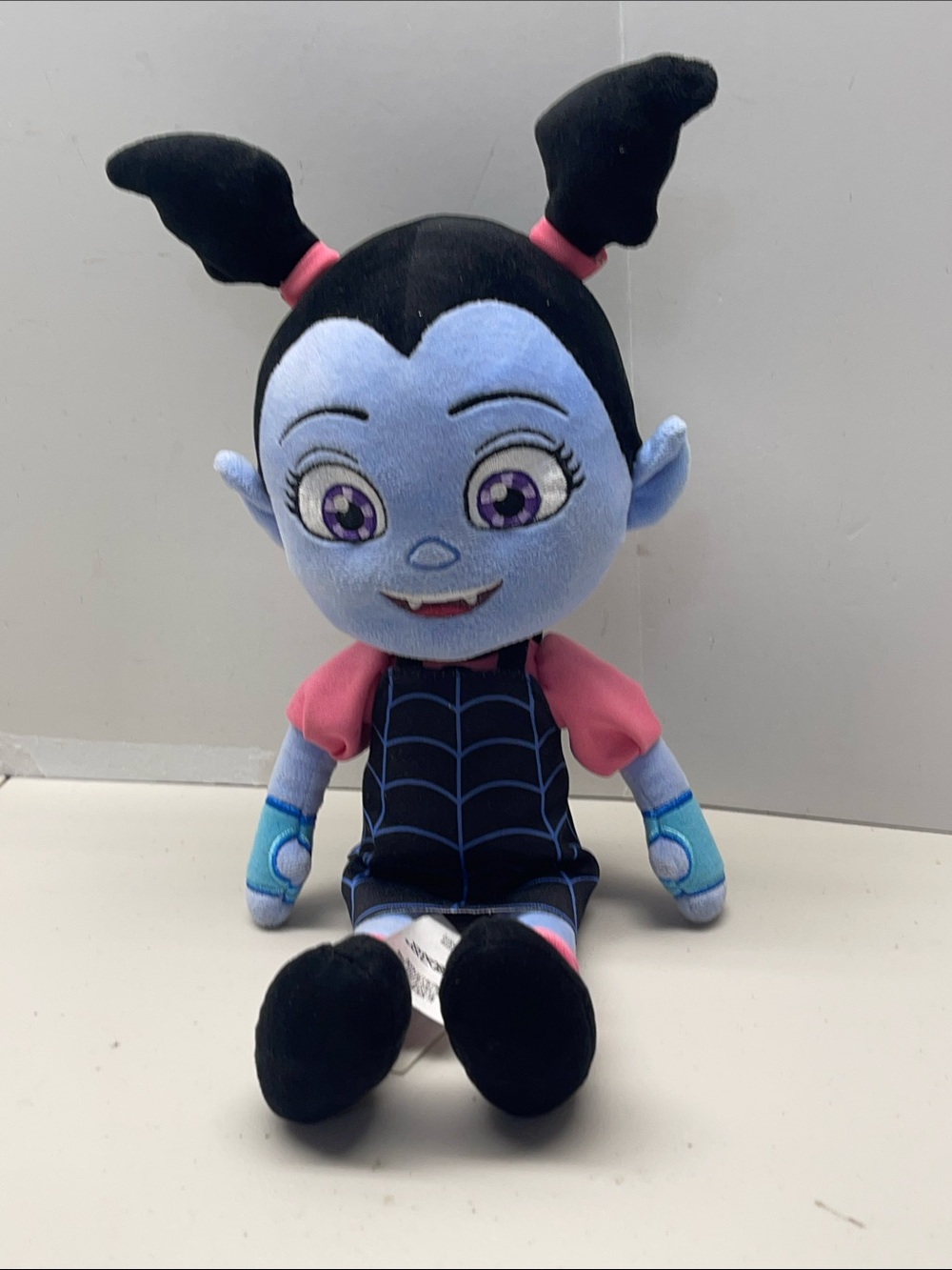 Disney Vampirina Plush Doll - Light Blue, Black & Pink. 14” - Picture 2 of 4